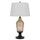 150W 3 Way Fluted Column Glass Table Lamp With Metal Base - Cal Lighting