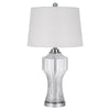 100W 3 way Reston column glass table lamp - Cal Lighting