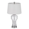 100W 3 way Reston column glass table lamp - Cal Lighting