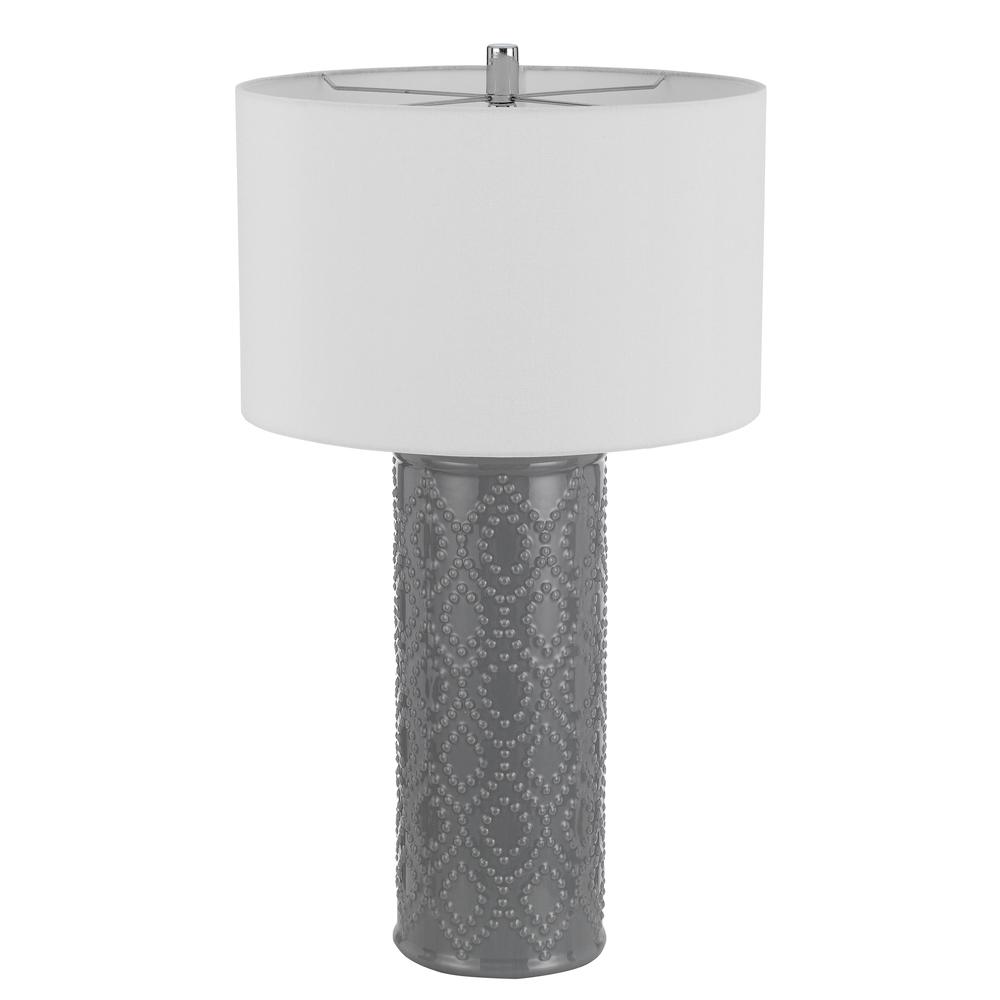 150W 3 Way Castine Ceramic Table Lamp. Priced And Sold As Pairs - Cal Lighting