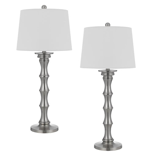 150W 3 Way Rockland Metal Table Lamp. Priced And Sold As Pairs - Cal Lighting