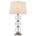 150W 3 Way Crosset Crackle Glass Table Lamp. Priced And Sold As Pairs - Cal Lighting