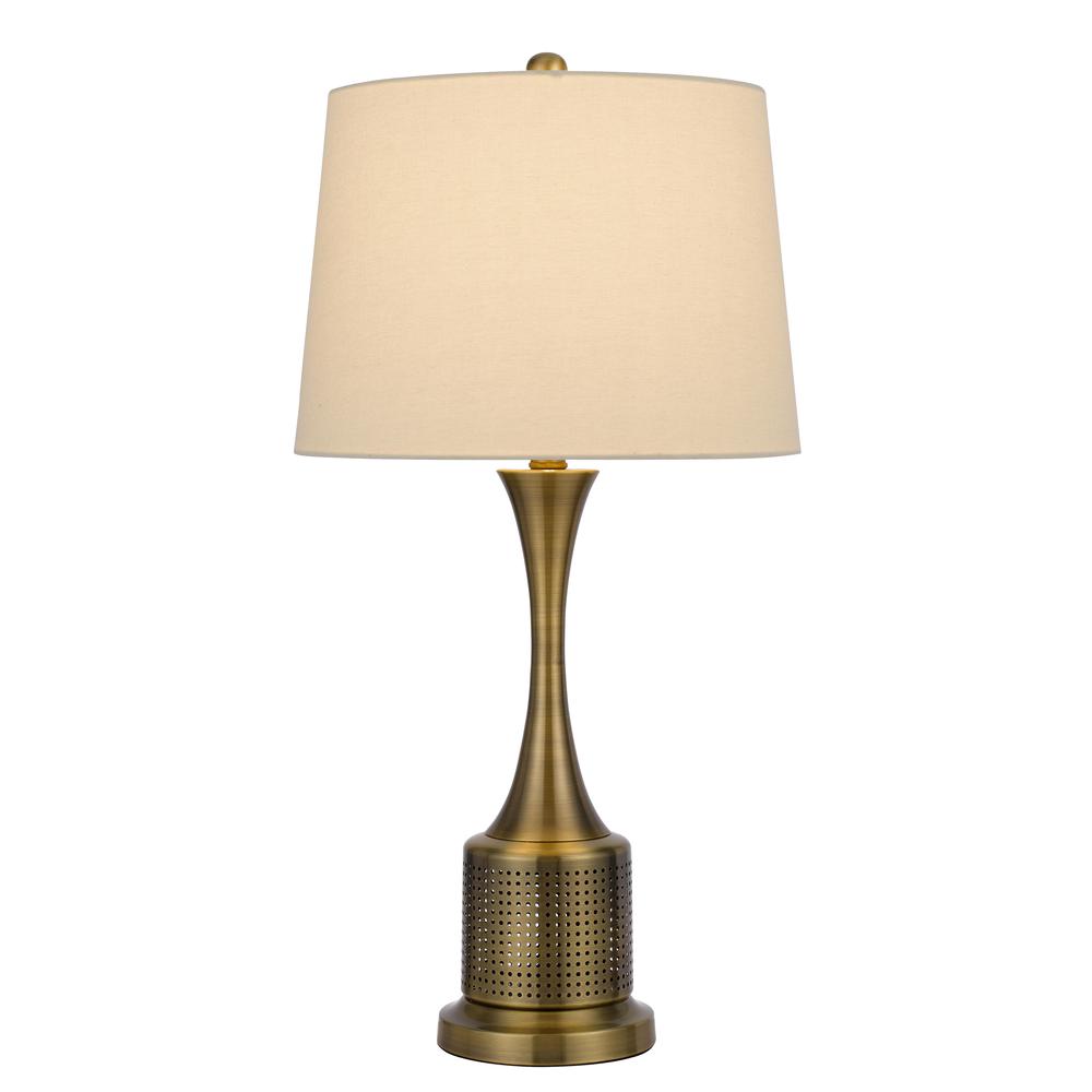 100W Toccoa Metal Table Lamp. Priced And Sold As Pairs - Cal Lighting