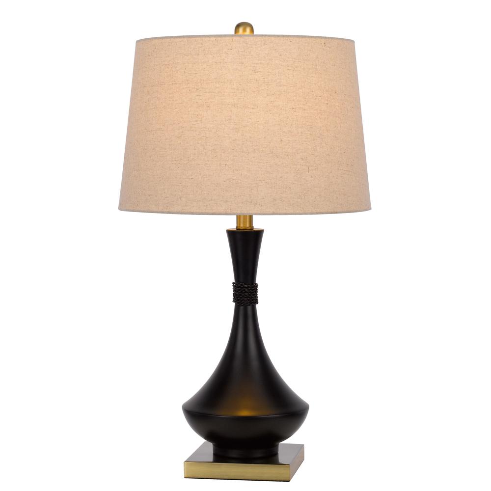 100W Hilo metal table lamp. Priced and sold as pairs - Cal Lighting