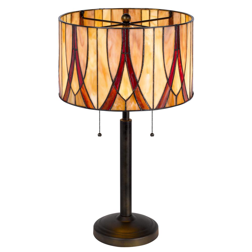 60W X 2 Tiffany Table Lamp - Cal Lighting