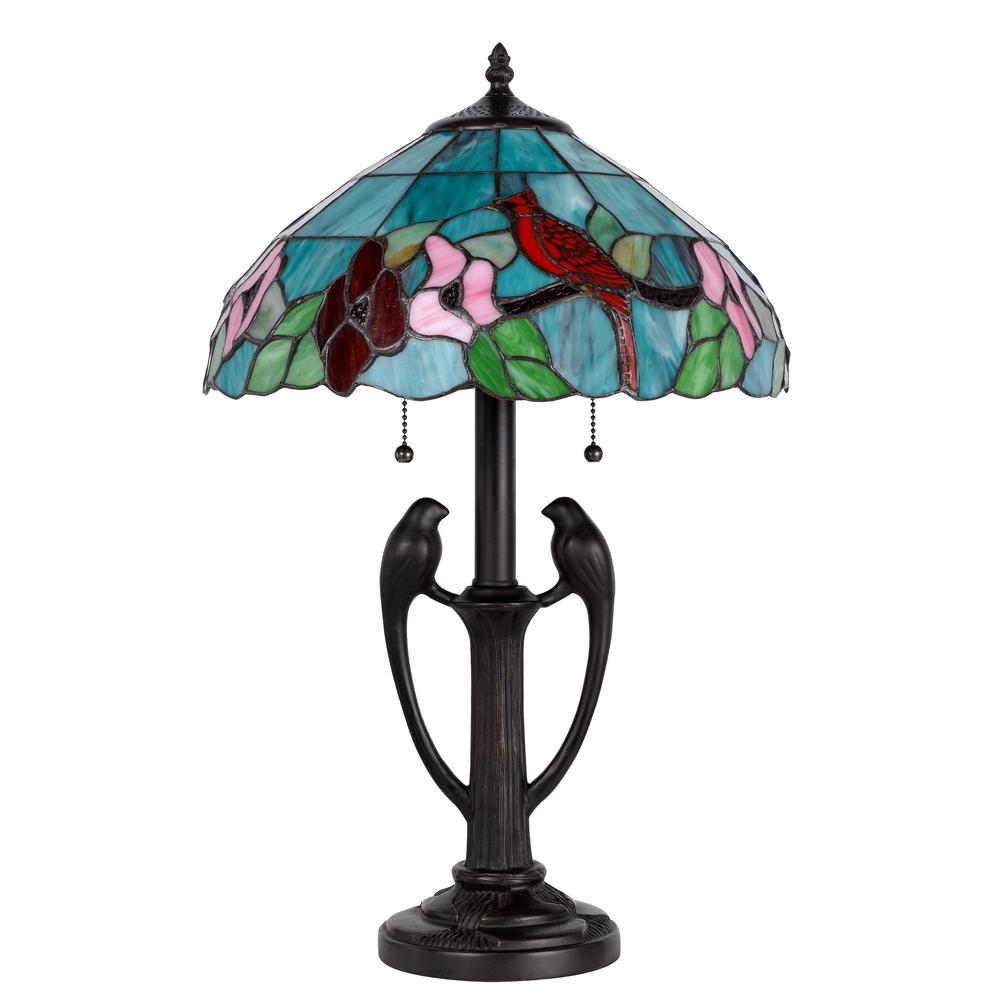 60W X 2 Tiffany Table Lamp - Cal Lighting