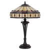 60W X 2 Tiffany Table Lamp - Cal Lighting