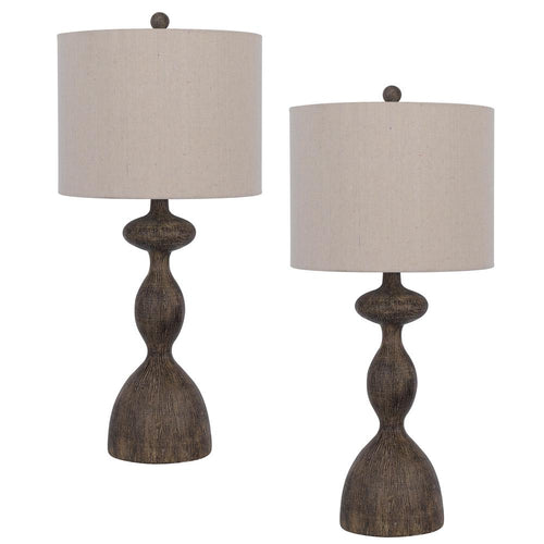 150W 3 Way Nampa Resin Table Lamp. Priced And Sold As Pairs. - Cal Lighting