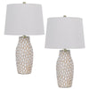 100W Elmira Ceramic table lamp. Priced and sold as pairs - Cal Lighting