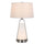 100W Birchmore Metal/Glass Table Lamp With Built In Led Night Light - Cal Lighting