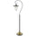 60W Walcott Downbridge Lantern Metal Floor Lamp With Bubbled Glass Shade - Cal Lighting