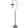 60W Walcott Downbridge Lantern Metal Floor Lamp With Bubbled Glass Shade - Cal Lighting