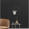 60W Walcott Downbridge Lantern Metal Table Lamp With Bubbled Glass Shade - Cal Lighting