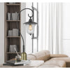 60W Walcott Downbridge Lantern Metal Table Lamp With Bubbled Glass Shade - Cal Lighting
