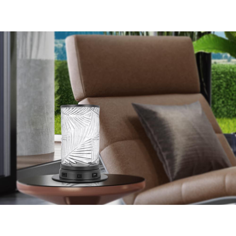 2W Carrington integrated LED accent lamp with glass shade - Cal Lighting