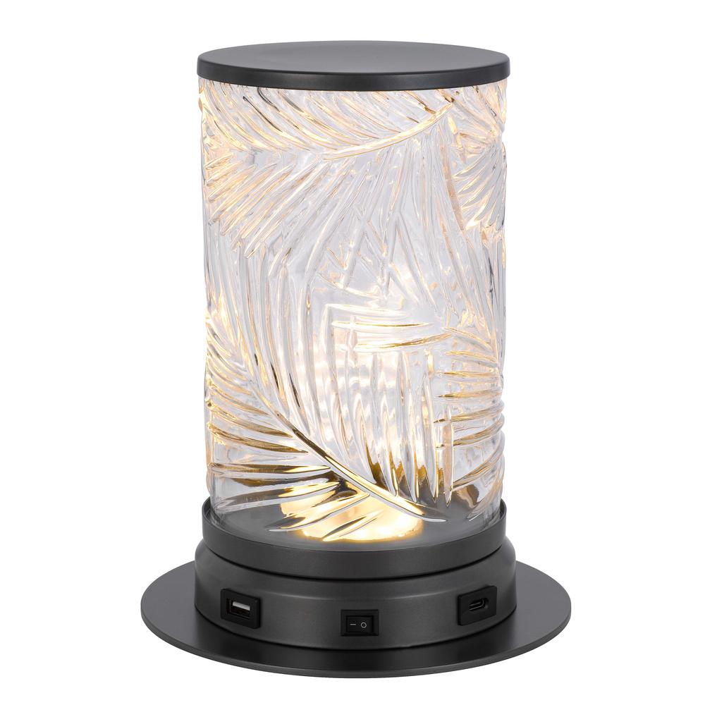 2W Carrington integrated LED accent lamp with glass shade - Cal Lighting