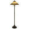 60W X 2 Armscroft Tiffany Floor Lamp - Cal Lighting