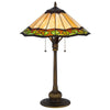 60W X 2 Armscroft Tiffany Table Lamp - Cal Lighting