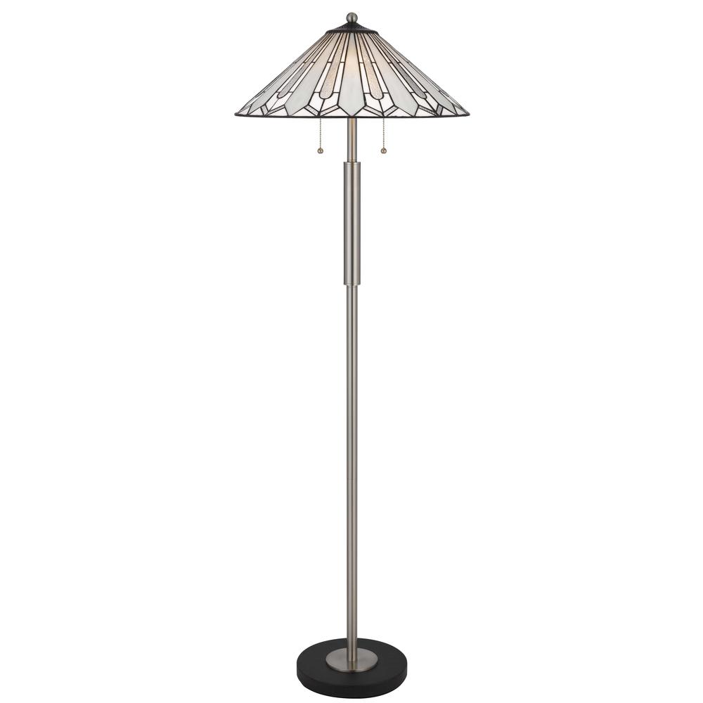 60W X 2 Muirfield Tiffany Floor Lamp - Cal Lighting
