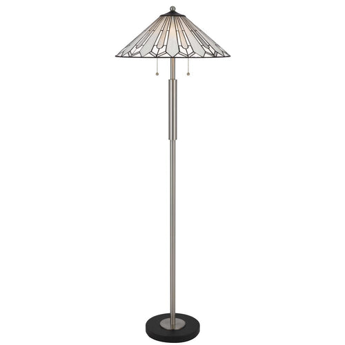 60W X 2 Muirfield Tiffany Floor Lamp - Cal Lighting