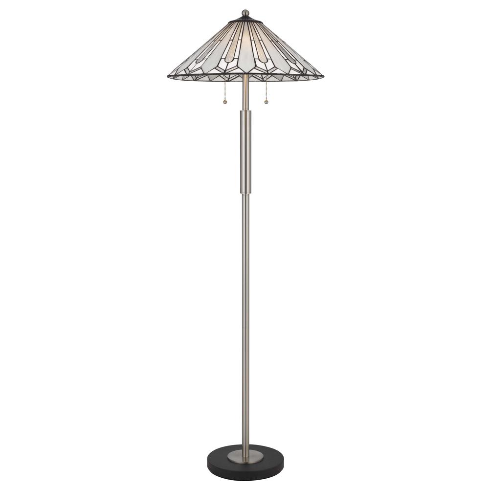 60W X 2 Muirfield Tiffany Floor Lamp - Cal Lighting
