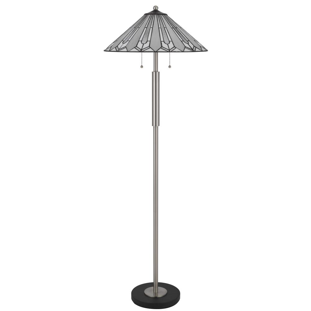 60W X 2 Muirfield Tiffany Floor Lamp - Cal Lighting
