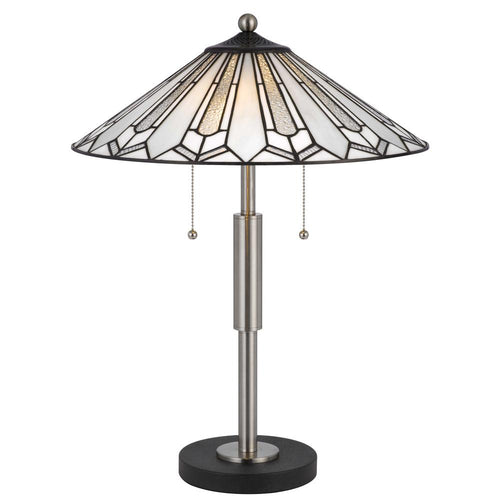 60W X 2 Muirfield Tiffany Table Lamp - Cal Lighting