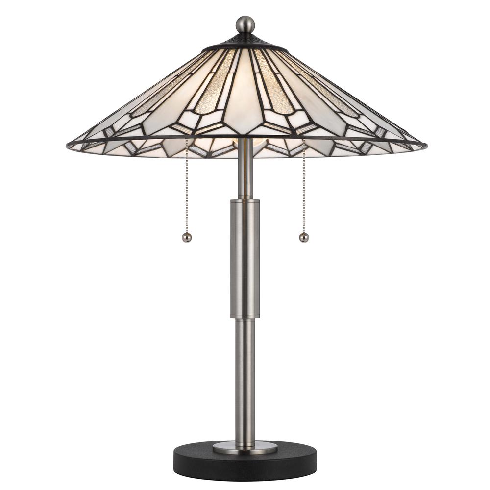 60W X 2 Muirfield Tiffany Table Lamp - Cal Lighting