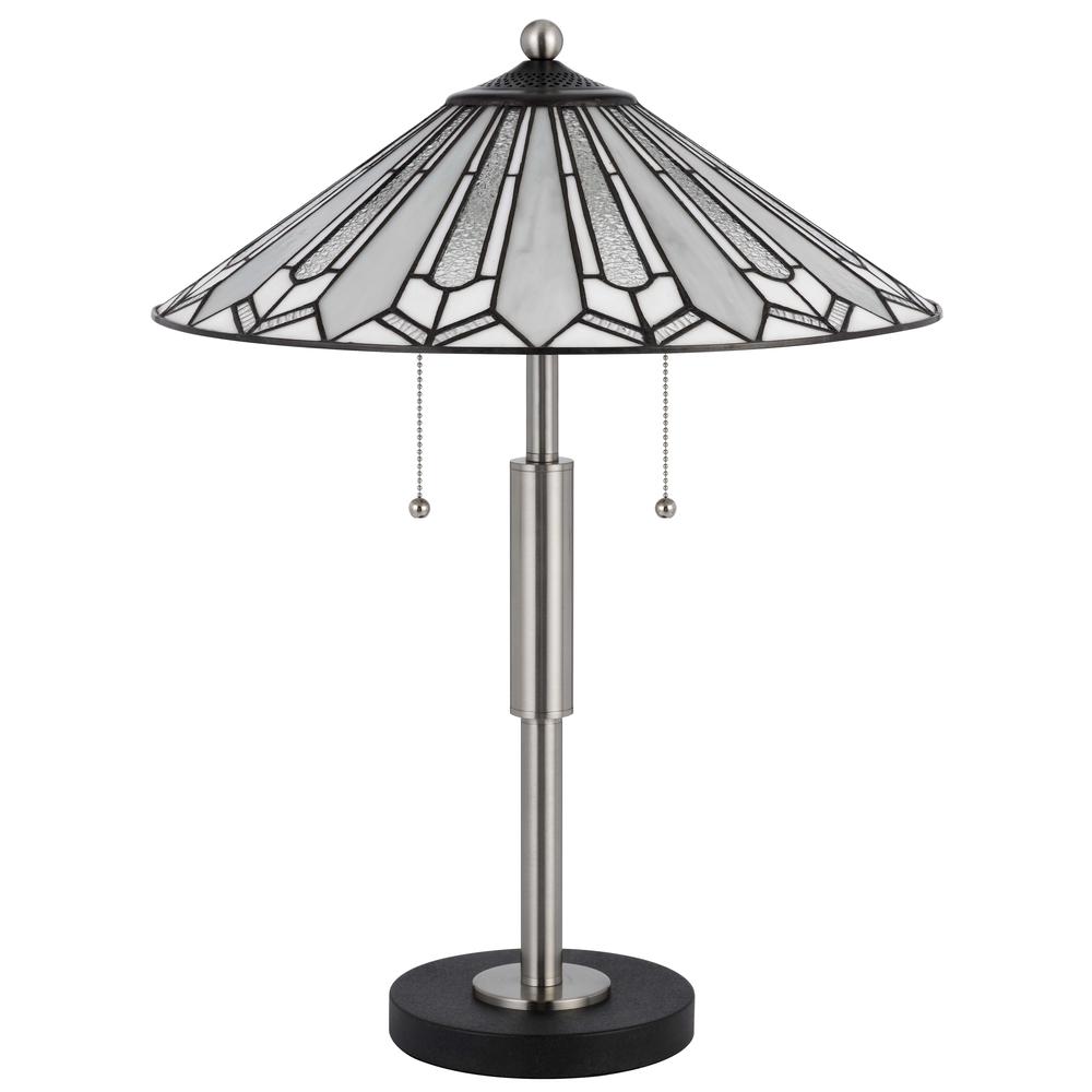 60W X 2 Muirfield Tiffany Table Lamp - Cal Lighting
