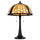 60W X 2 Whitton Tiffany Table Lamp - Cal Lighting
