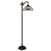60W Colebridge Downbridge Tiffany Floor Lamp - Cal Lighting