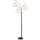 60W X 3 Vardon Metal Arc Floor Lamp With Hardback Fabric Shade - Cal Lighting