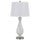 150W 3 Way Abinger Glass Table Lamp With Hardback Fabric Shade (Sold In Pairs) - Cal Lighting
