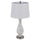 150W 3 Way Abinger Glass Table Lamp With Hardback Fabric Shade (Sold In Pairs) - Cal Lighting