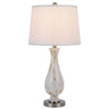 150W 3 Way Abinger Glass Table Lamp With Hardback Fabric Shade (Sold In Pairs) - Cal Lighting