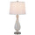 150W 3 Way Abinger Glass Table Lamp With Hardback Fabric Shade (Sold In Pairs) - Cal Lighting