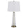 150W 3 Way Huxley Glass Table Lamp With Hardback Fabric Shade (Sold In Pairs) - Cal Lighting