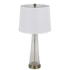150W 3 Way Huxley Glass Table Lamp With Hardback Fabric Shade (Sold In Pairs) - Cal Lighting