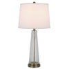 150W 3 Way Huxley Glass Table Lamp With Hardback Fabric Shade (Sold In Pairs) - Cal Lighting