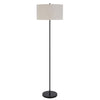 150W 3 Wayt Cromwell Metal Floor Lamp With Linen Shade - Cal Lighting