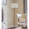 150W 3 Wayt Cromwell Metal Floor Lamp With Linen Shade - Cal Lighting