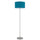 150W 3 Wayt Cromwell Metal Floor Lamp With Aqua Blue Linen Shade - Cal Lighting