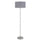 150W 3 Wayt Cromwell Metal Floor Lamp With Gray Linen Shade - Cal Lighting