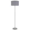150W 3 Wayt Cromwell Metal Floor Lamp With Gray Linen Shade - Cal Lighting