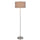 150W 3 Wayt Cromwell Metal Floor Lamp With Gray Linen Shade - Cal Lighting