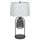 100W 3 way Midtown metal table lamp with glass shade and a 5W led Night light - Cal Lighting