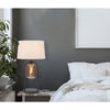 100W 3 way Midtown metal table lamp with glass shade and a 5W led Night light - Cal Lighting