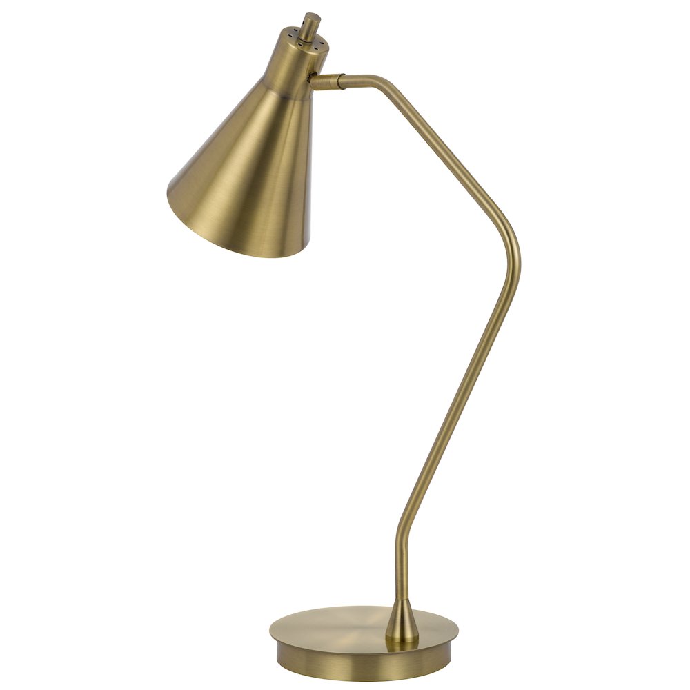 Type A led bulb 12W max. Capstone task metal table lamp with swivel shade - Cal Lighting