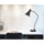 Type A led bulb 12W max. Capstone task metal table lamp with swivel shade - Cal Lighting