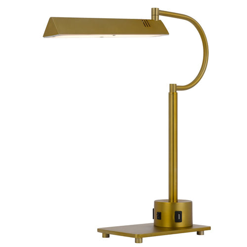 led 12W SOHO metal desk lamp with 2 USB ports - Cal Lighting